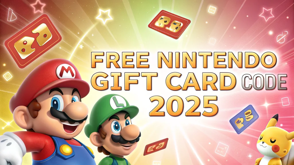 Free Nintendo Gift Card Code 2025 – 100% Working Methods