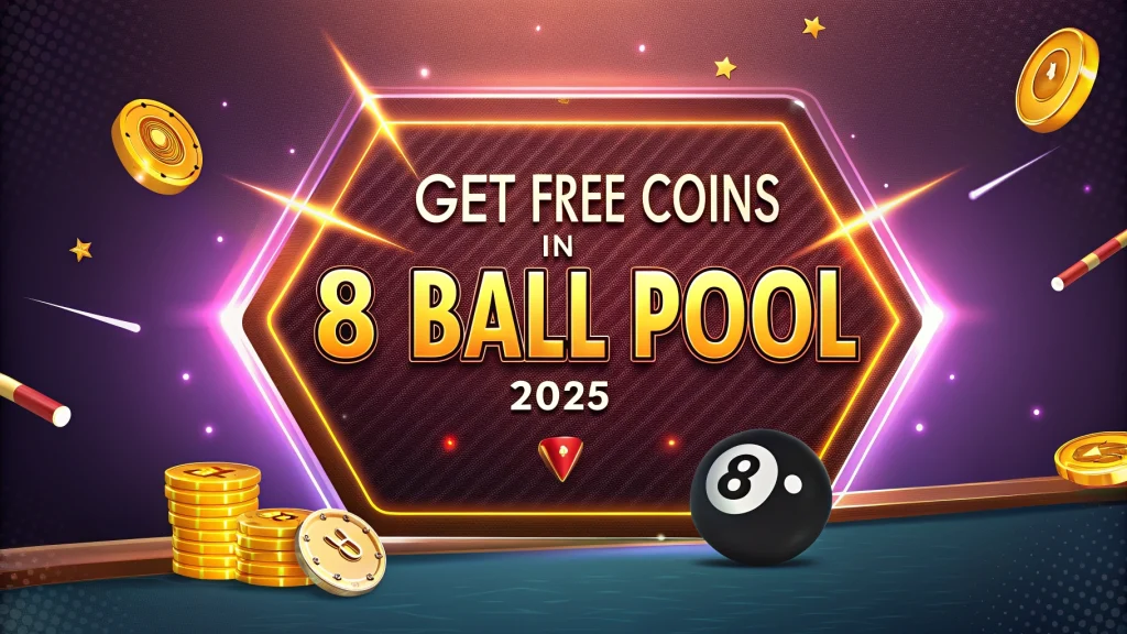 Get Free Coins in 8 Ball Pool 2025 – 100% Working Tips & Tricks